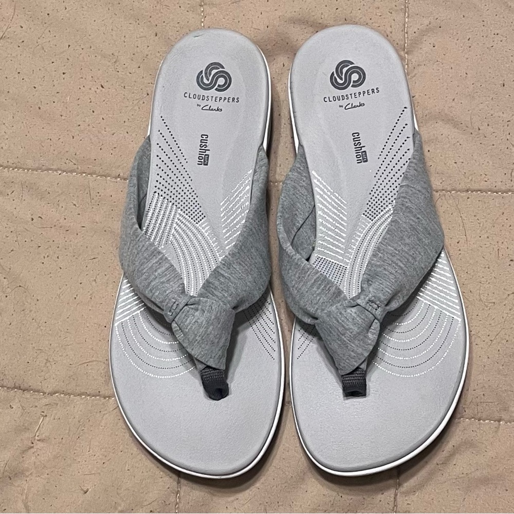 Clarks Cloudsteppers Arla Glison Wedge Sandal Size 8